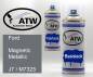 Preview: Ford, Magnetic Metallic, J7 / M7325: 400ml Sprühdose + 400ml Klarlack - Set, von ATW Autoteile West.